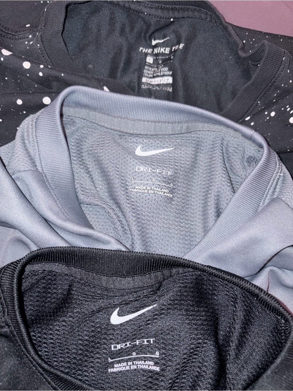 Nike Boys Large Short-Sleeve Athletic Tees - Lot of 3 - Picture 2 of 2